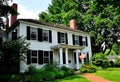 Lexington, MA: Colonial Home on Village Green Royalty Free Stock Photo