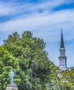 Minuteman Patriot Statue Church Battle Green Common Lexington Massachusetts