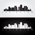 Lexington USA skyline and landmarks silhouette