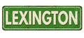 Lexington vintage rusty metal sign Royalty Free Stock Photo