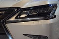 Lexus LX 570 SUV head light at Manila Auto Salon Royalty Free Stock Photo