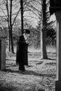 Orthodox jewish man prays