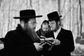 Orthodox jewish men prays