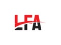 LFA Letter Initial Logo Design Royalty Free Stock Photo