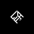 LFA letter logo design on black background. LFA creative initials letter logo concept. LFA letter design