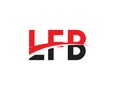 LFB Letter Initial Logo Design Royalty Free Stock Photo