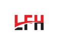 LFH Letter Initial Logo Design Royalty Free Stock Photo