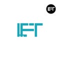 LFT Logo Letter Monogram Design Royalty Free Stock Photo
