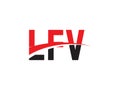 LFV Letter Initial Logo Design Royalty Free Stock Photo
