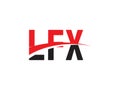 LFX Letter Initial Logo Design Royalty Free Stock Photo