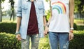 LGBT asian lesbian couple Royalty Free Stock Photo