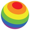 LGBT Color Stripes Sphere