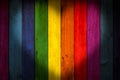 LGBT concept color wood background Royalty Free Stock Photo