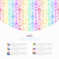 LGBT concept with thin line icons: gay, lesbian, rainbow, coming out, free love, flag, support, stop homophobia, LGBT rights,