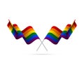 LGBT flags. Rainbow flag. Vector illustration.