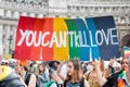 LGBT Gay Pride Parade Women With Banner 'You Can't Kill Love'