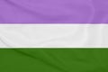 LGBT Genderqueer pride community flag on a textured fabric. Pride symbol