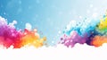 lgbt horizontal background with place for text. Pastel color lgbt flag background. Illustration. Place for text