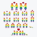 LGBT icons set.