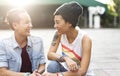 LGBT Lesbian Couple Moments Happiness Concept Royalty Free Stock Photo