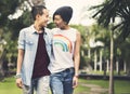 LGBT Lesbian Couple Moments Happiness Concept Royalty Free Stock Photo