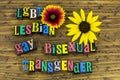 Lgbt lesbian gay bisexual trans Royalty Free Stock Photo