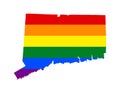 LGBT lesbian, gay, bisexual, and transgender pride flag Royalty Free Stock Photo