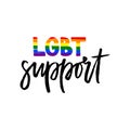 LGBT lettering typography