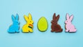 lgbt ornament happy easter gingerbread egg rabbit Royalty Free Stock Photo