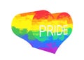 lgbt parade month, symbol and lgbt day. 3D Royalty Free Stock Photo