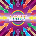 LGBT Pride banner that portrays queer by lesbian, gay, bisexual, and transgender people.