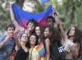 LGBT pride celebrations in mallorca people taking a selfie