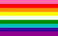 LGBT pride colorful flag background banner vector, nine-stripe flag, official colors