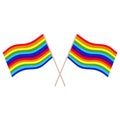Lgbt pride flags sign rainbows 