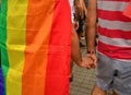 LGBT PRIDE Parade walk hand in hand