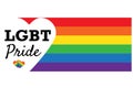 LGBT Pride. Rainbow love concept. LGBT flag. Bisexual  Lesbian  Gay  Transgender. Human rights and tolerance. Card  poster and Royalty Free Stock Photo