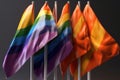 LGBT Q photo style: Pride flags and colors