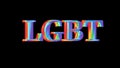 LGBT, Rainbow background and text-LGBT Rainbow LGBT text. 3d render