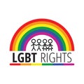 LGBT Rights Rainbow sign.