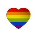 LGBT symbol, Pride, Freedom heart, rainbow colors