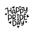 LGBT vector illustration. Hand drawn lettering. Concept for pride community.