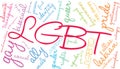 LGBT Word Cloud Royalty Free Stock Photo