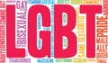 LGBT Word Cloud Royalty Free Stock Photo