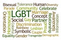 LGBT Word Cloud Royalty Free Stock Photo