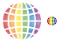 LGBT World Halftone Dotted Icon