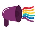 lgbtiq megaphone design