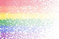 Lgbtq background. Lgbt flag, rainbow colorful pixelated banner. Modern bright square collecting poster. Equality