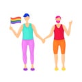 Lgbtq diversity rainbow pride concept vector isolated illustration