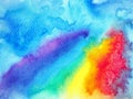 lgbtq flag pride love rainbow color abstract mind spiritual soul energy holistic background watercolor painting art healing