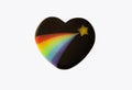 LGBTQ Pride Heart. Royalty Free Stock Photo